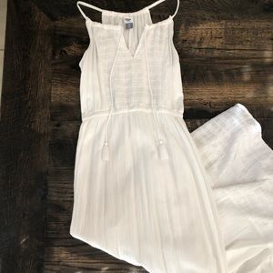 White maxi-dress